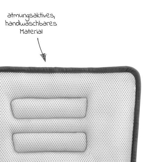 Qeridoo Sitzpolster für Einsitzer für zusätzliche Polsterung - Grau - Kollektion 2022 5 Qeridoo Sitzpolster für Einsitzer für zusätzliche Polsterung - Grau - Kollektion 2022 – Bild 3