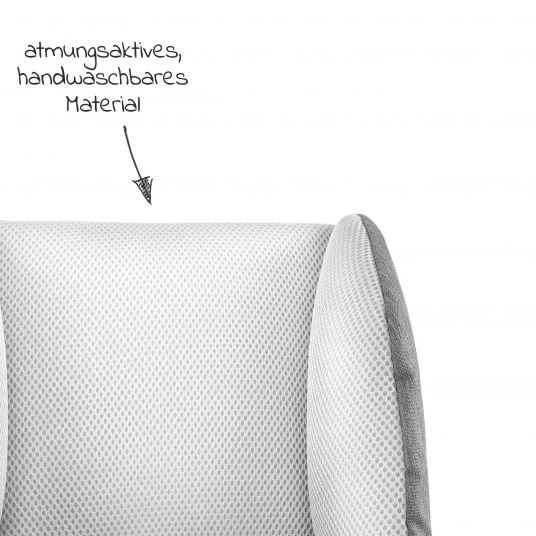 Qeridoo Sitzverkleinerer für Kleinkinder von 6-18 Monaten - Grau - Kollektion 2022 5 Qeridoo Sitzverkleinerer für Kleinkinder von 6-18 Monaten - Grau - Kollektion 2022 – Bild 3