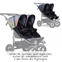TFK 2 Sportsitze für Duo - XXL Komfort-Sitz inkl. Wetterschutz für Kinder bis 45 kg - Glow in the Dark - Kollektion 2022 9 TFK 2 Sportsitze für Duo - XXL Komfort-Sitz inkl. Wetterschutz für Kinder bis 45 kg - Glow in the Dark - Kollektion 2022 -Deutschland Kinderwagen Verkäufe 2024 tfk 2 sportsitze fur duo xxl komfort sitz inkl wetterschutz fur kinder bis 45 kg glow in the dark t d1 s gid d1