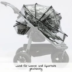 TFK 2- teiliges Regenschutz-Set für Duo Kombi-Einheit (Babywanne + Sitz) - Kollektion 2022 -Deutschland Kinderwagen Verkäufe 2024 tfk 2 teiliges regenschutz set fur duo kombi einheit babywanne sitz t 003 d1 k2 d3
