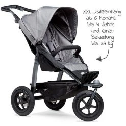 TFK Buggy & Sportkinderwagen Mono mit Luftreifen inkl. Sportsitz bis 34 kg + XXL-Zamboo Zubehörpaket - Grau - Kollektion 2022 -Deutschland Kinderwagen Verkäufe 2024 tfk buggy sportkinderwagen mono mit luftreifen inkl sportsitz bis 34 kg xxl zamboo zubehorpaket grau t m1 fa s 315 zamboo zubehor d3