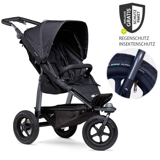 TFK Buggy & Sportkinderwagen Mono mit Luftreifen inkl. Sportsitz bis 34 kg + XXL-Zamboo Zubehörpaket - Schwarz - Kollektion 2022 3 TFK Buggy & Sportkinderwagen Mono mit Luftreifen inkl. Sportsitz bis 34 kg + XXL-Zamboo Zubehörpaket - Schwarz - Kollektion 2022