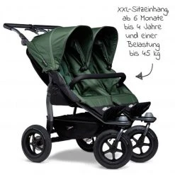 TFK Geschwister- & Zwillingsportwagen Duo mit Luftreifen - 2x Sportsitze bis 45 kg + XXL Zamboo Zubehör - Olive - Kollektion 2022 -Deutschland Kinderwagen Verkäufe 2024 tfk geschwister zwillingsportwagen duo mit luftreifen 2x sportsitze bis 45 kg xxl zamboo zubehor olive t d1 fa s 355 zamboo zubehor d3