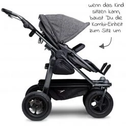 TFK Kombi-Einheit (1 x Wanne & Sitz) für Duo - Premium Anthrazit - Kollektion 2022 -Deutschland Kinderwagen Verkäufe 2024 tfk kombi einheit 1 x wanne sitz fur duo premium anthrazit t d1 k 411 d2