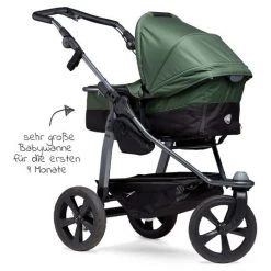 TFK Kombi-Kinderwagen Mono mit Luftkammerreifen - inkl. Kombi-Einheit (Babywanne + Sitz) + XXL-Zamboo Zubehörpaket - Olive - Kollektion 2022 -Deutschland Kinderwagen Verkäufe 2024 tfk kombi kinderwagen mono mit luftkammerreifen inkl kombi einheit babywanne sitz xxl zamboo zubehorpaket olive t m1 fe k 355 zamboo zubehor d3