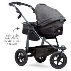 TFK Kombi-Kinderwagen Mono mit Luftreifen - inkl. Kombi-Einheit (Babywanne + Sitz) + XXL-Zamboo Zubehörpaket - Anthrazit - Kollektion 2022 -Deutschland Kinderwagen Verkäufe 2024 tfk kombi kinderwagen mono mit luftreifen inkl kombi einheit babywanne sitz xxl zamboo zubehorpaket anthrazit t m1 fa k 411 zamboo zubehor d3