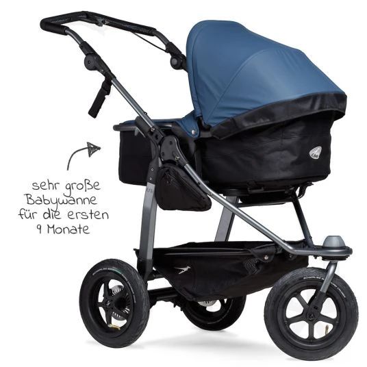 TFK Kombi-Kinderwagen Mono mit Luftreifen - inkl. Kombi-Einheit (Babywanne + Sitz) + XXL-Zamboo Zubehörpaket - Antiseptisch - Kollektion 2022 7 TFK Kombi-Kinderwagen Mono mit Luftreifen - inkl. Kombi-Einheit (Babywanne + Sitz) + XXL-Zamboo Zubehörpaket - Antiseptisch - Kollektion 2022 – Bild 5