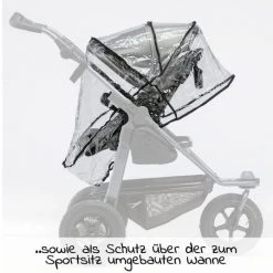 TFK Regenschutz für Mono Kombi-Einheit (Babywanne + Sitz) - Kollektion 2022 -Deutschland Kinderwagen Verkäufe 2024 tfk regenschutz fur mono kombi einheit babywanne sitz t 003 m1 k d2