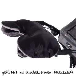 TFK Universal Fleece-Handwärmer / Handmuff - Schwarz -Deutschland Kinderwagen Verkäufe 2024 tfk universal fleece handwarmer handmuff schwarz t 043 310 d1