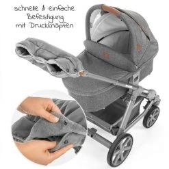 Zamboo Handmuff für Kinderwagen & Buggy - Grau -Deutschland Kinderwagen Verkäufe 2024 zamboo handmuff fur kinderwagen buggy grau 51045 90795 d2