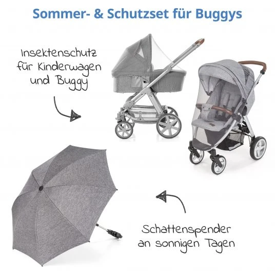 Zamboo Sommer- & Schutzset für Buggys mit Insektenschutz & Sonnenschirm 4 Zamboo Sommer- & Schutzset für Buggys mit Insektenschutz & Sonnenschirm – Bild 2