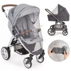 Zamboo Universal Insektenschutz / Mückennetz für Kinderwagen, Buggy - Grau