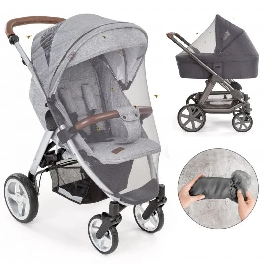 Zamboo Universal Insektenschutz / Mückennetz für Kinderwagen, Buggy - Grau 2 Zamboo Universal Insektenschutz / Mückennetz für Kinderwagen, Buggy - Grau