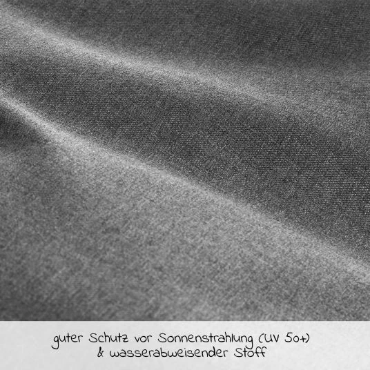 Zamboo Universal Sonnensegel Deluxe für Kinderwagen und Buggy - Grau 7 Zamboo Universal Sonnensegel Deluxe für Kinderwagen und Buggy - Grau – Bild 5