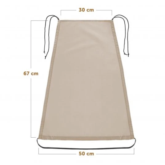 Zamboo Universal Sonnensegel für Kinderwagen - Beige 8 Zamboo Universal Sonnensegel für Kinderwagen - Beige – Bild 6