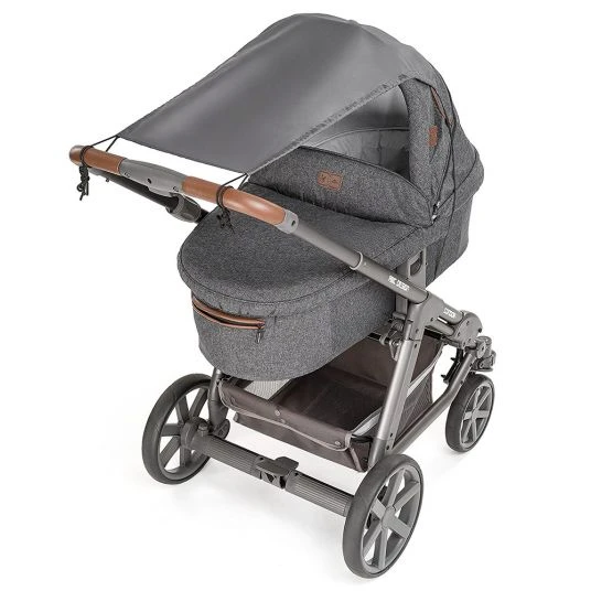 Zamboo Universal Sonnensegel für Kinderwagen und Buggy - Anthrazit 3 Zamboo Universal Sonnensegel für Kinderwagen und Buggy - Anthrazit – Bild 2